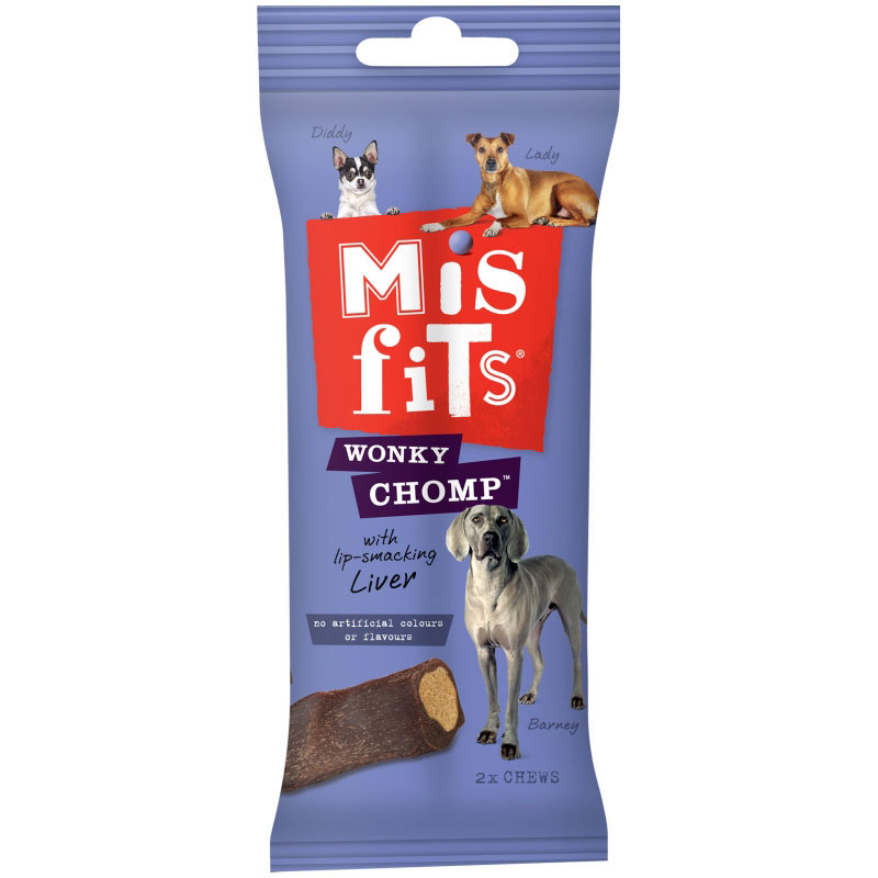 Misfits Dog Treats Wonky Chomps Medium 170g