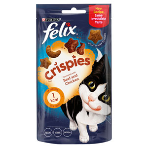 Felix Crispies Cat Treats Beef & Chicken 45g