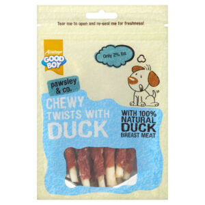 Good Boy Pawsley & Co Dog Treats Chewy Twists with Duck 90g