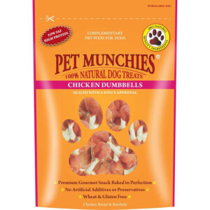Pet Munchies Dog Treats Chicken Dumbbells 80g
