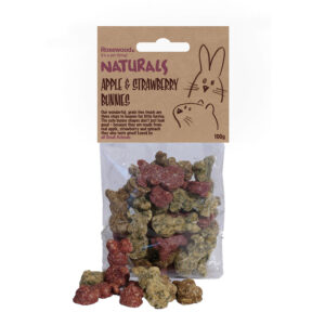 Rosewood Naturals Apple & Strawberry Bunnies Treats 100g