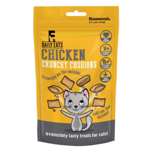 Daily Eats Crunchy Chicken Cushion Cat Treats 200g