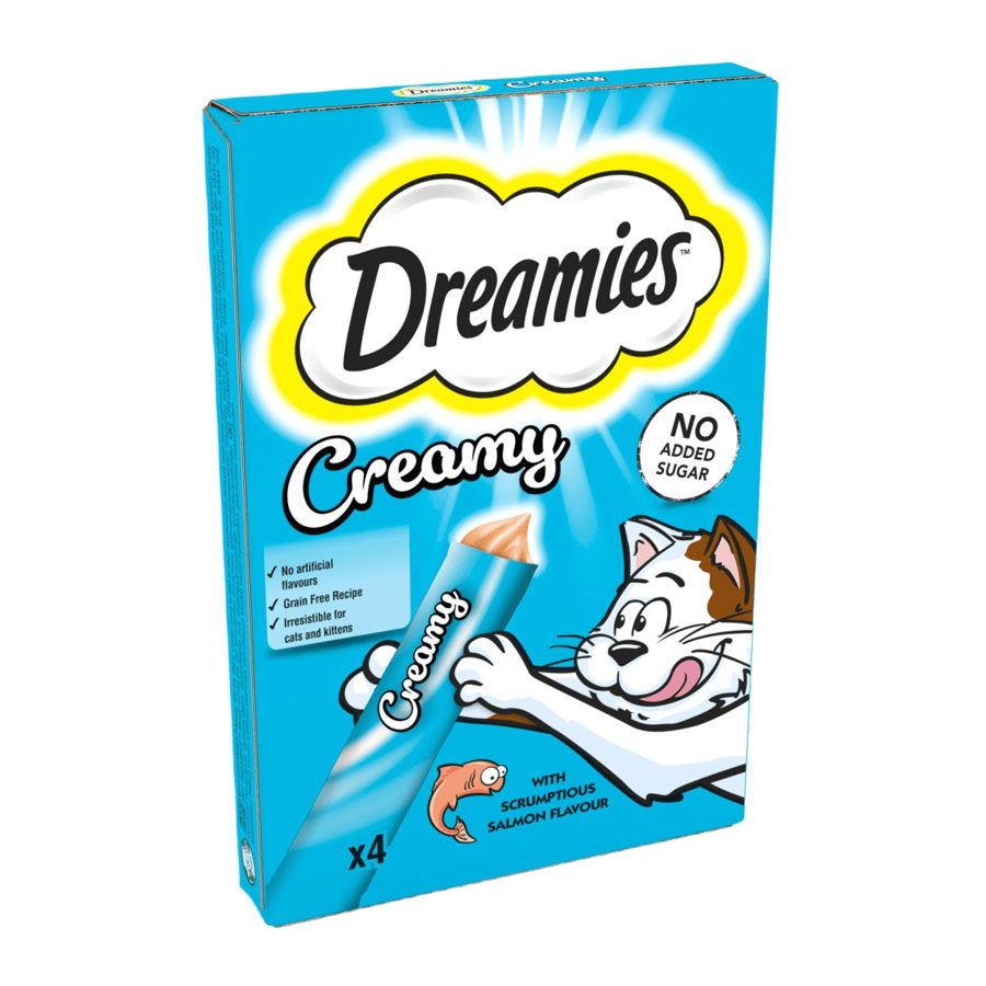 Dreamies Creamy Cat Treats Salmon 40g