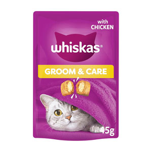 Whiskas Groom & Care Cat Treats 45g
