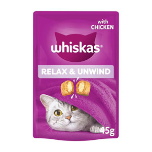 Whiskas Relax & Unwind Cat Treats 45g