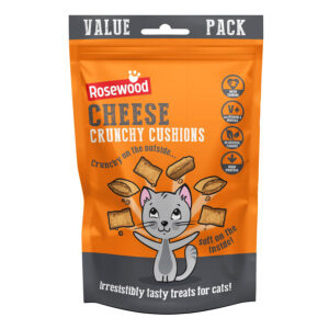 Rosewood Daily Eats Cat Treats Crunchy Cheese Cushions 200g
