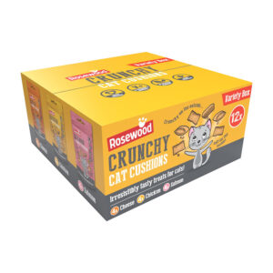 Rosewood Daily Eats Crunchy Cat Treats Variety Box  12x60g