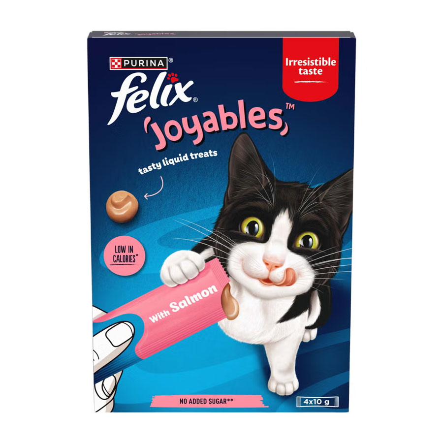 Felix Joyables Liquid Cat Treat Salmon 4 x 10g