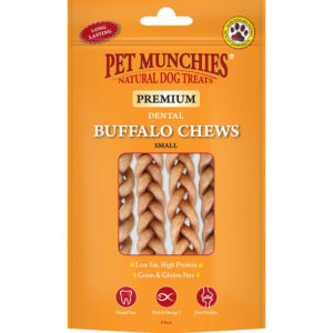 Pet Munchies Dental Dog Treats Buffalo Chews 4 pk