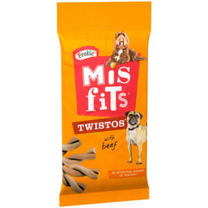 Misfits Dog Treats Twistos Beef 105g