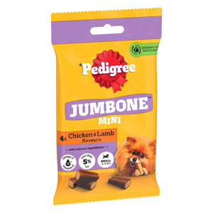 Pedigree Jumbone Dog Treats Chicken & Lamb Mini 4pk