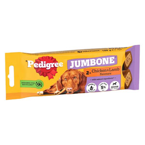 Pedigree Jumbone Dog Treats Chicken & Lamb Medium 2pk