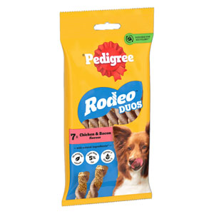 Pedigree Rodeo Duos Dog Treats Chicken & Bacon 7pk