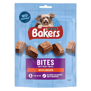 Bakers Bites Tasty Treats Chicken Dog Treats  130g