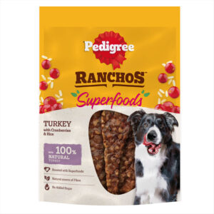 Pedigree Rancho Superfoods Dog Treats Turkey, Cranberry & Rice 70g