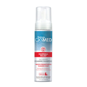 TropiClean OxyMed Hairball Relief No-Rinse Foaming Shampoo 220ml