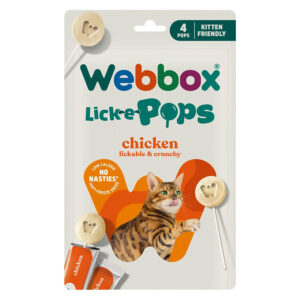 Webbox Lick-e-Pops Cat Treats Chicken 4pk