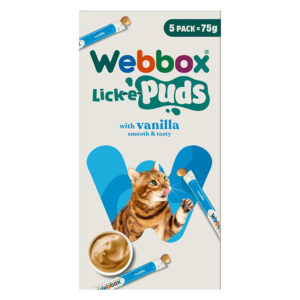 Webbox Lick-e-Puds Cat Treats Vanilla 5pk