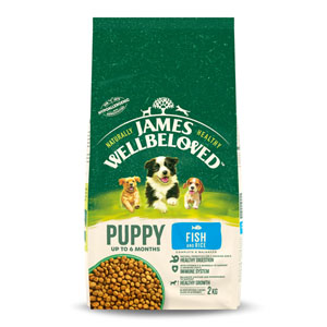 James Wellbeloved Complete Dry Dog Food Puppy/Junior Fish 2kg