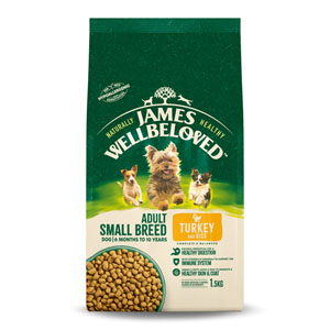James Wellbeloved Complete Dry Dog Food Adult Small Breed Turkey