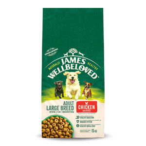 James Wellbeloved Complete Dry Dog Food Adult Large Breed Chicken 15kg