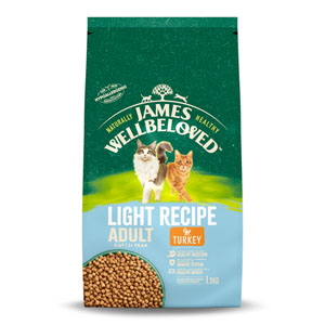 James Wellbeloved Complete Cat Food Adult Light Turkey 1.5kg