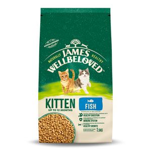 James Wellbeloved Complete Cat Food Kitten Fish 1.5kg