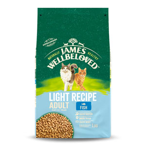 James Wellbeloved Complete Cat Food Adult Light Fish 1.5kg