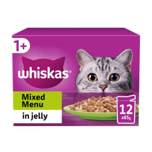 Whiskas Complete Wet Cat Food Pouches 1+ Mixed Menu in Jelly