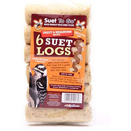 Suet To Go Suet Logs Insect 6 x 90g