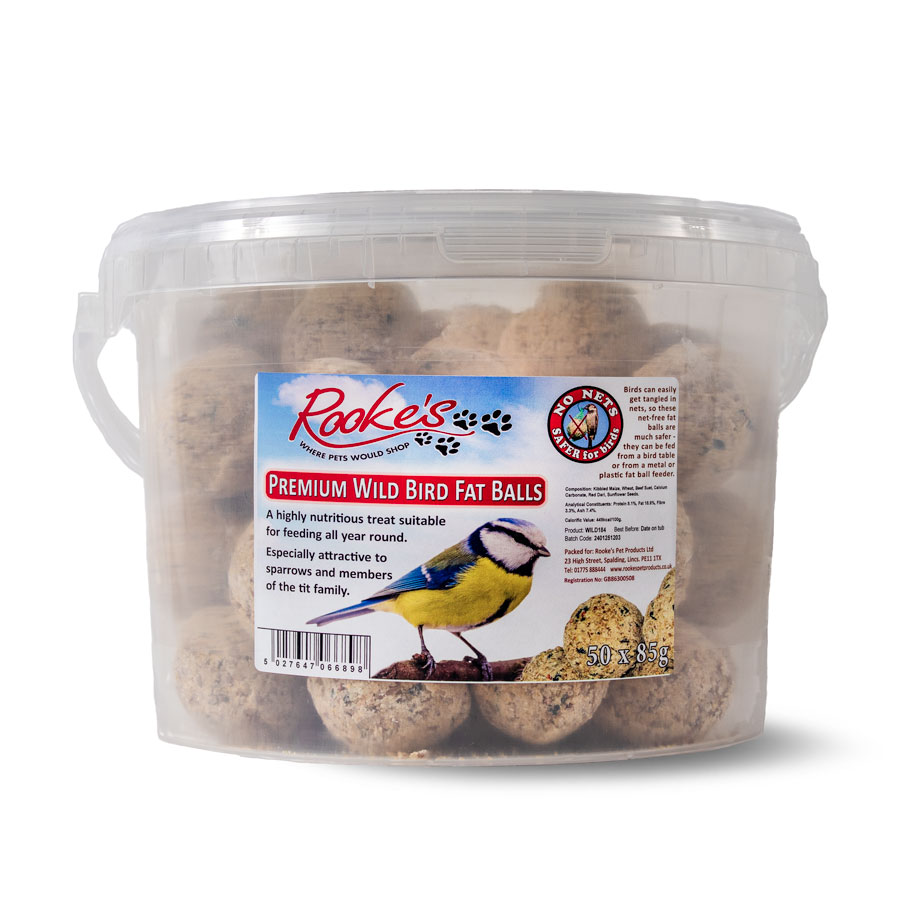 Rooke's Wild Bird Fat Balls Tub x50