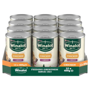 Winalot Classics Complete Wet Dog Food Chunks in Jelly Chicken  12 x 400g