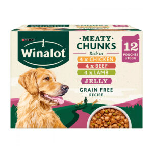 Winalot Complete Wet Dog Food Adult Meaty Chunks in Jelly