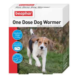Beaphar One Dose Wormer Medium Dog 2pk