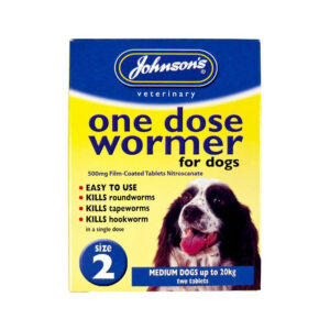 Johnson's Size 2 One-Dose Easy Wormer 8kg to 20kg