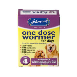 Johnson's Size 4 One-Dose Easy Wormer up to 80kg