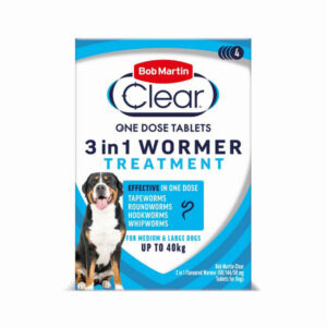 Bob Martin 3 in 1 Wormer Dog up to 40kg
