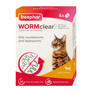 Beaphar WORMclear Cat Worming Tablets x4
